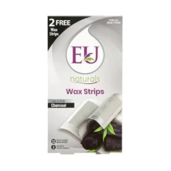 EU Naturals 12 Extra Large Wax Strips Charcoal
