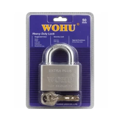 WOHU Extra Plus Heavy Duty Padlock 50mm with Keys