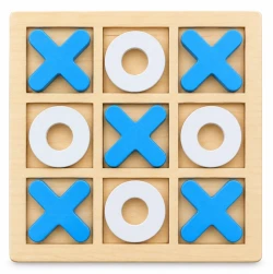 Wooden Tic Tac Toe Puzzle Game