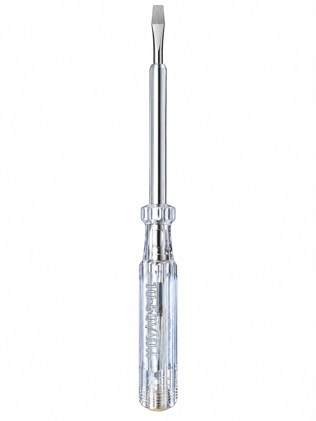 Transparent Handle Flathead Tester Screwdriver-