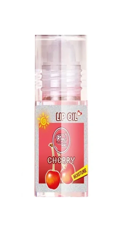 Rivaj Lip Oil Cherry Tinted Pink Deep Moisture