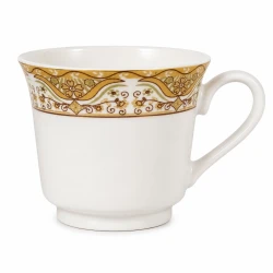 Porcelain Floral Gold Rim Tea Cup