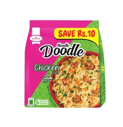Kolson Noodle Doodle Instant Noodles Chicken 48gm 4 Packs