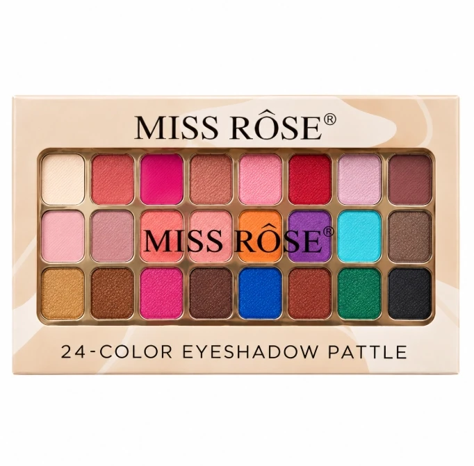 Miss Rose 24 Color Eyeshadow Palette – Assorted Shades