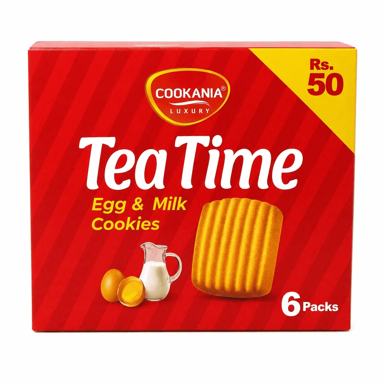 Cookania Tea Time Egg And Milk 6 Packs