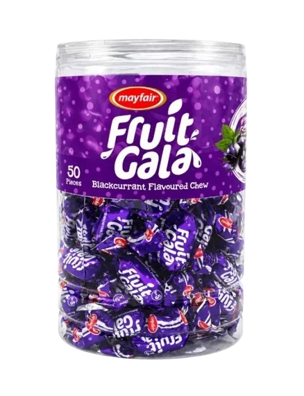 Mayfair Fruit Gala Blackcurrant Flavoured Chew 50Pcs