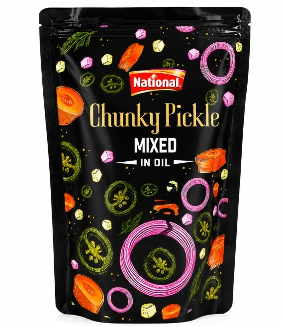 National Chunky Pickle Mixed in Oil 150g