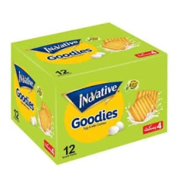 Innovative Goodies Lemon Egg and Milk Cookies 12 Snack Pack
