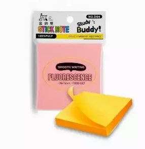 Study Buddy 4 Color Sticky Note 76x76mm (100 Sheets)