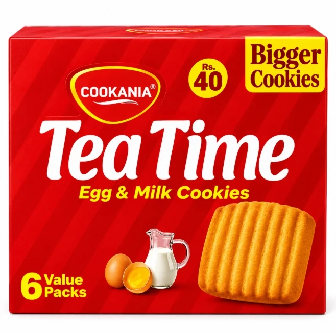 Cookania Tea Time Egg  And Milk 6 ValuePacks