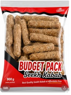 Big Bird Budget Pack Chicken Seekh Kabab 990gram