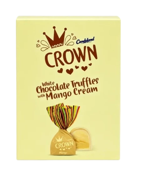 Candyland Crown White Chocolate Truffles with Mango Cream 24 Pcs Box Rs 10