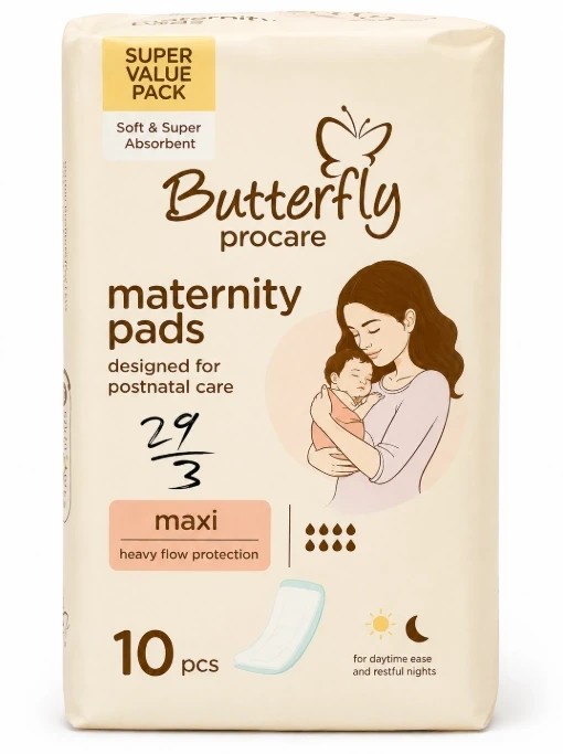 Butterfly Procare Maternity Pads Maxi 10 Pcs