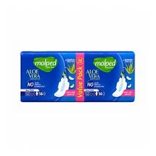 Molped Maxi Thick Aloe Vera Freshness Extra Long 16 Pads