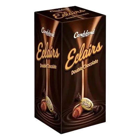 Candyland Eclairs Double Chocolate Candy 50-Pcs Box