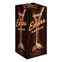 Candyland Eclairs Double Chocolate Candy 50-Pcs Box