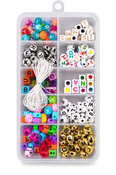 Kids Alphabet Beads & Bracelet Making Kit