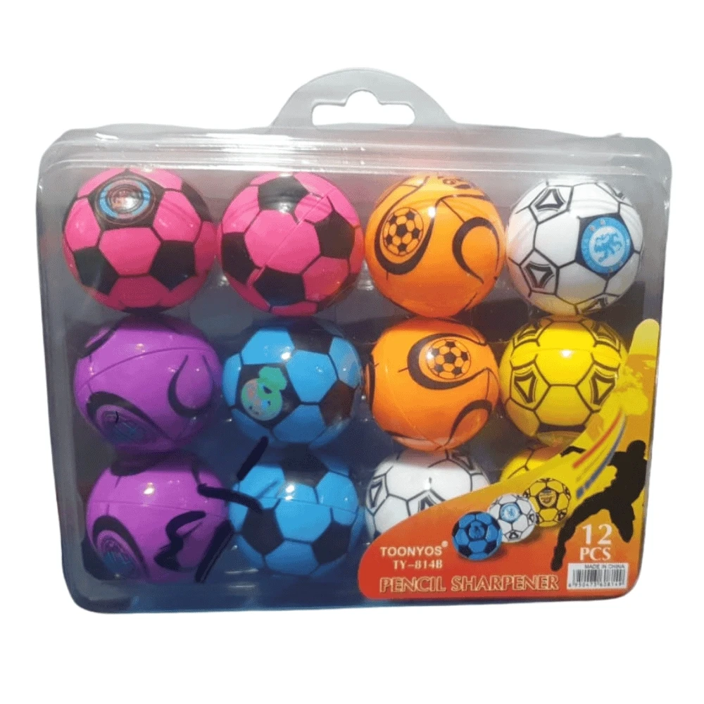 Toonyos Pencil Sharpner Football Style 12 PCS TY-814B