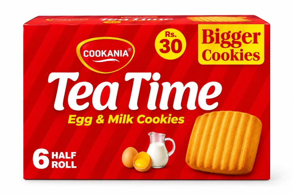 Cookania Tea Time Egg And Milk 6 HAlf Roll