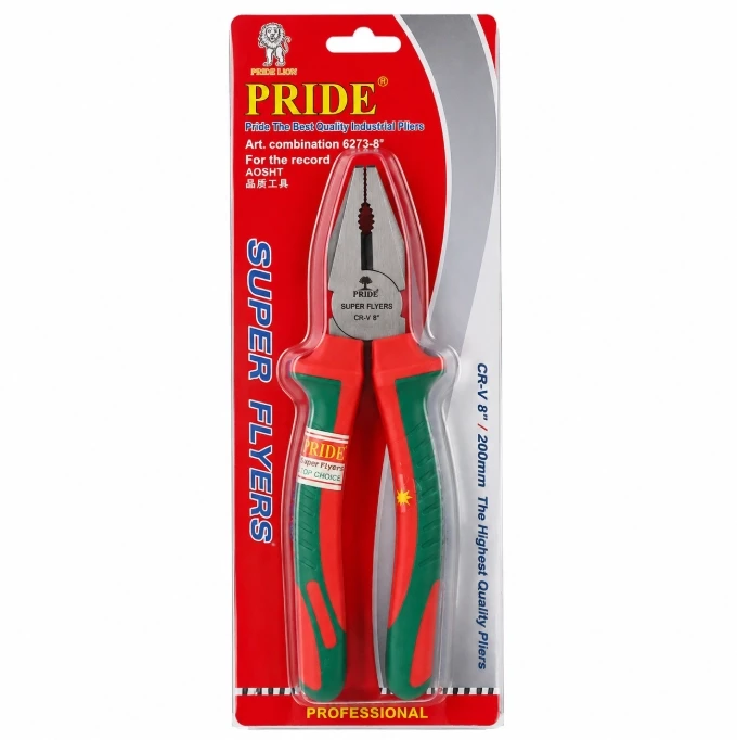Pride Super Flyers Heavy Duty Combination Pliers 8 Inch