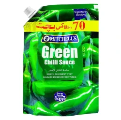 Mitchells Green Chilli Sauce 400gm Pouch