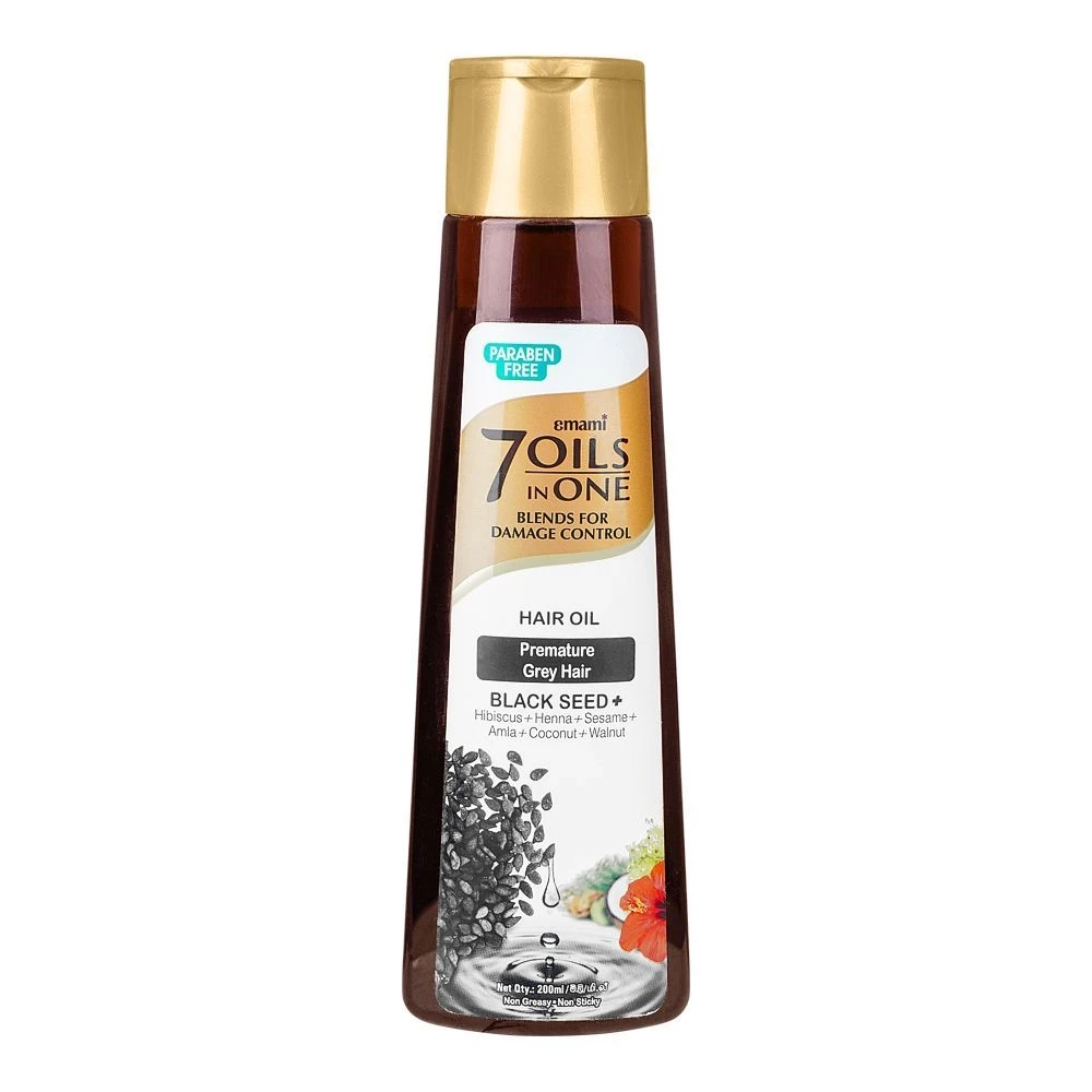 Emami 7 Oils in One Black Seed Premature Grey Hair 100ml
