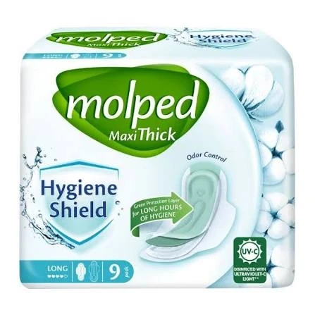 Molped Maxi Thick Hygiene Shield Long 9 pads
