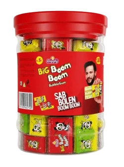Giggly Boom Boom Bubble Gum Jar 120-Pcs Rs.5