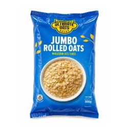 Natures Own Jumbo Rolled Oats Wholegrain Oats Flakes 500g
