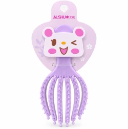 Cute Bunny Scalp Massager Hair Brush (Assorted Color)