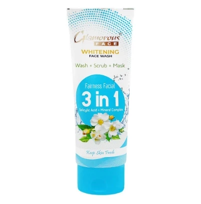 Glamourous Face Fairness Facial 3-In-1 Facewash 100g