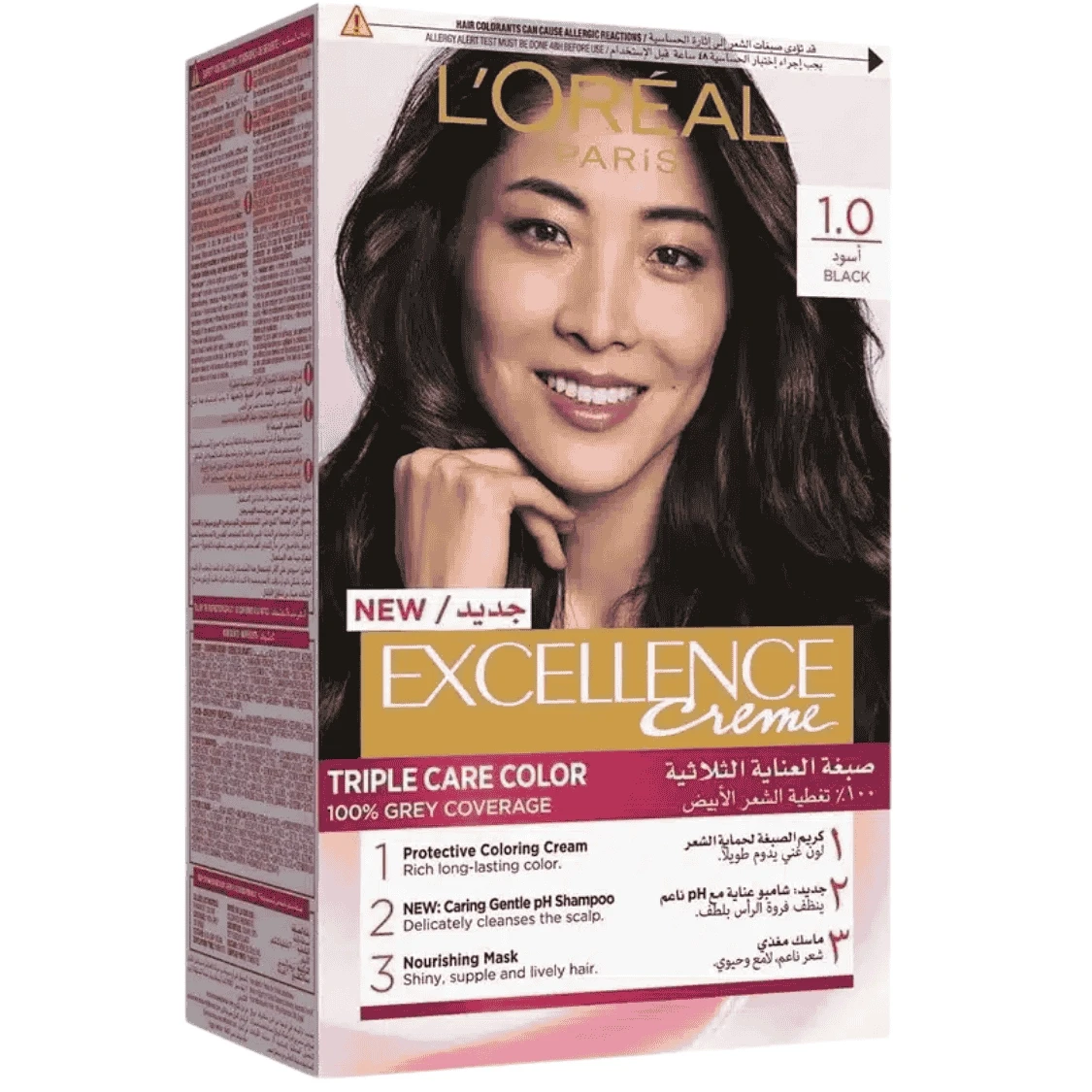 Flash Loreal Paris Excellence Hair Color 1.0 Black Noir
