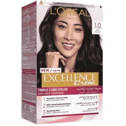 Flash Loreal Paris Excellence Hair Color 1.0 Black Noir