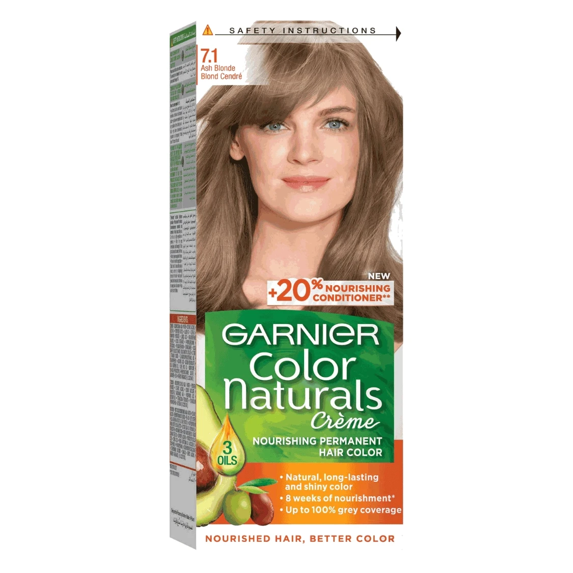 Garnier Naturals Hair Color 7.1 Natural Ash Blond