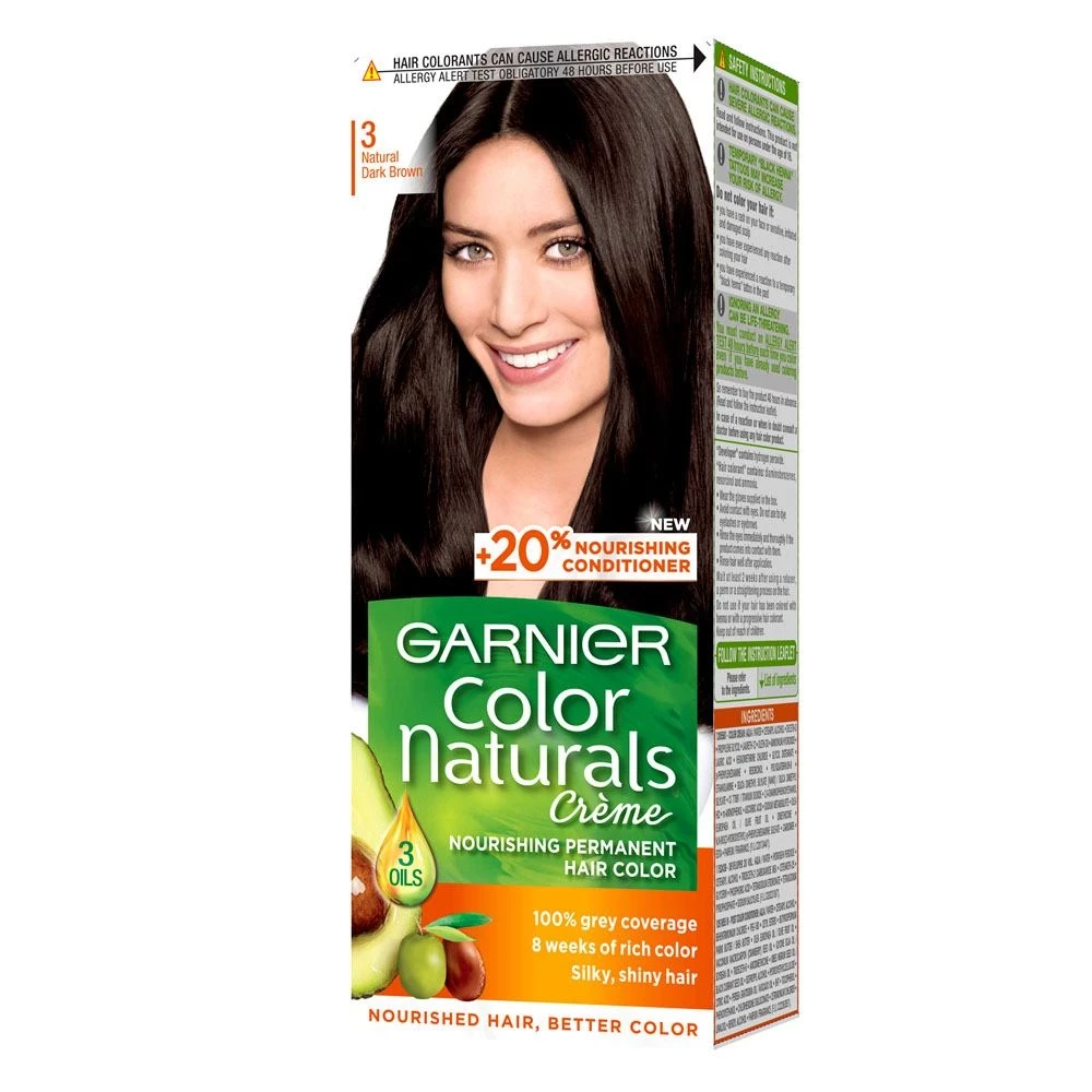 Garnier Naturals Hair Color 3 Natural Dark Brown