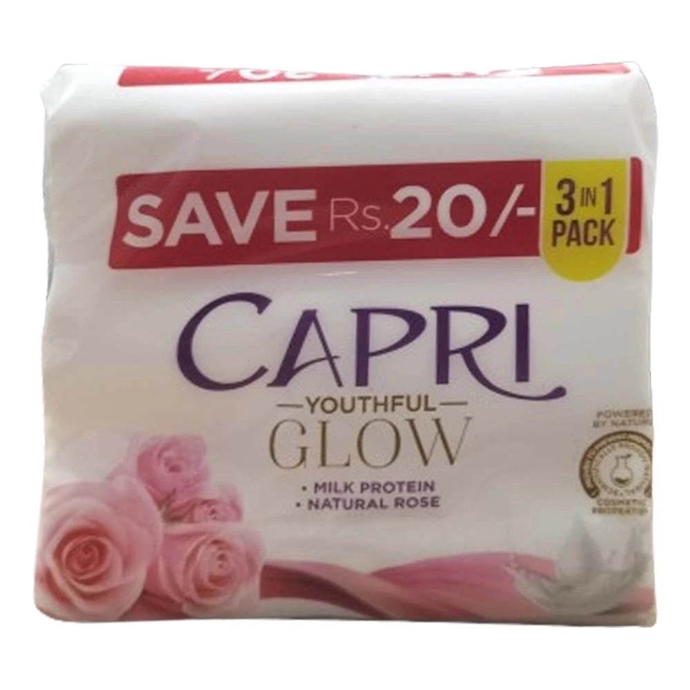 Capri Youthful Glow Soap 3 in 1 Pack 120gm