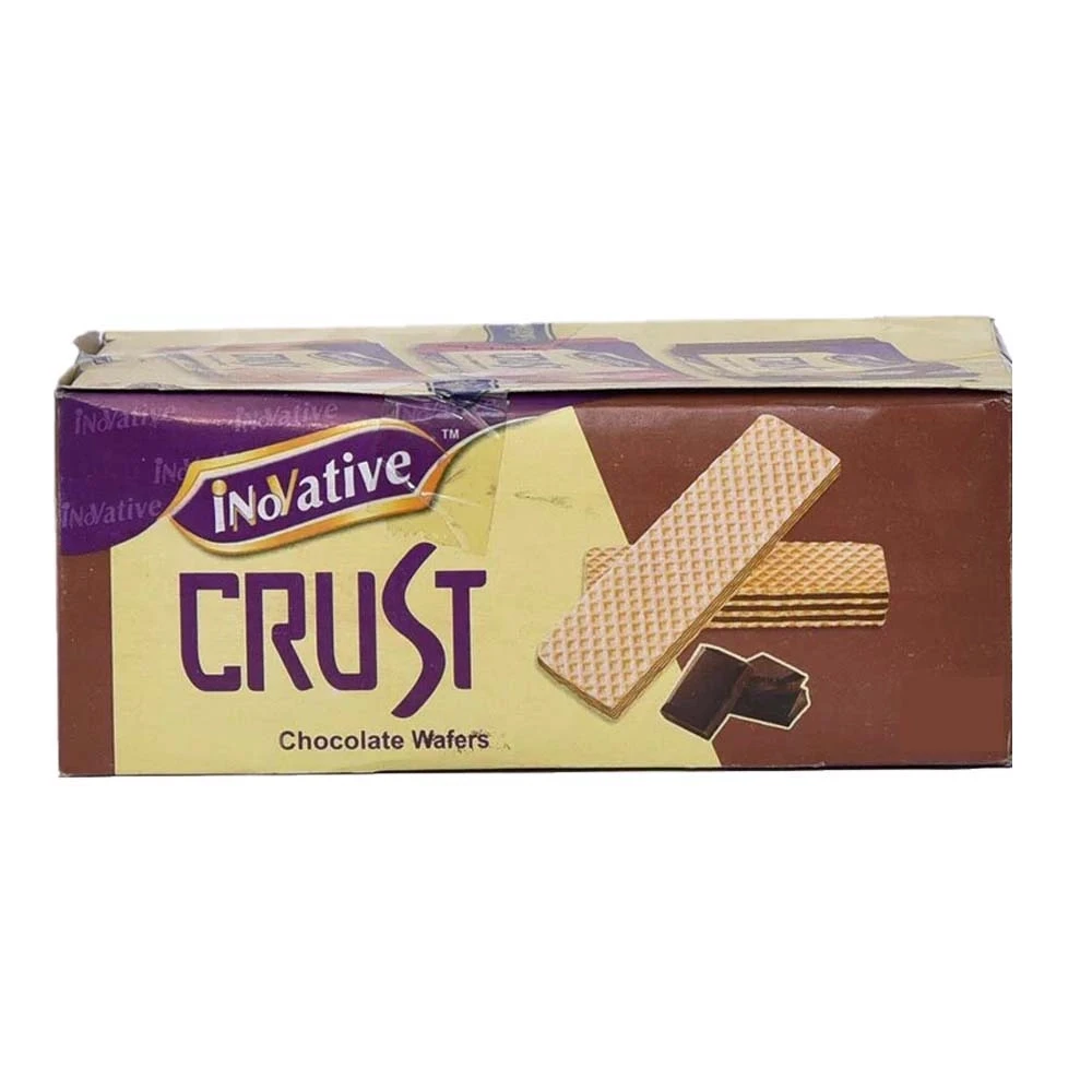 Inovative Crust Crispy Chocolate Wafers 24 Snack Packs Box