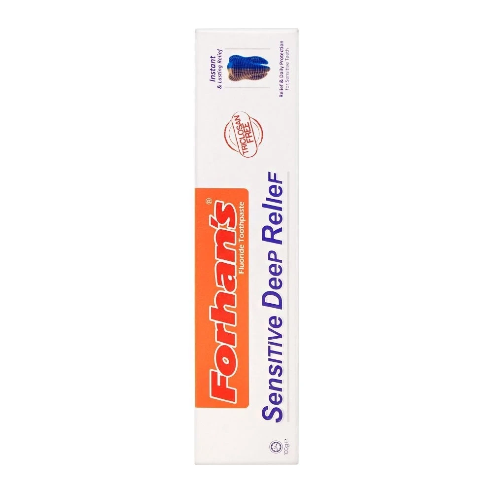 Forhans Sensitive Deep Relief Fluoride Toothpaste 100gm
