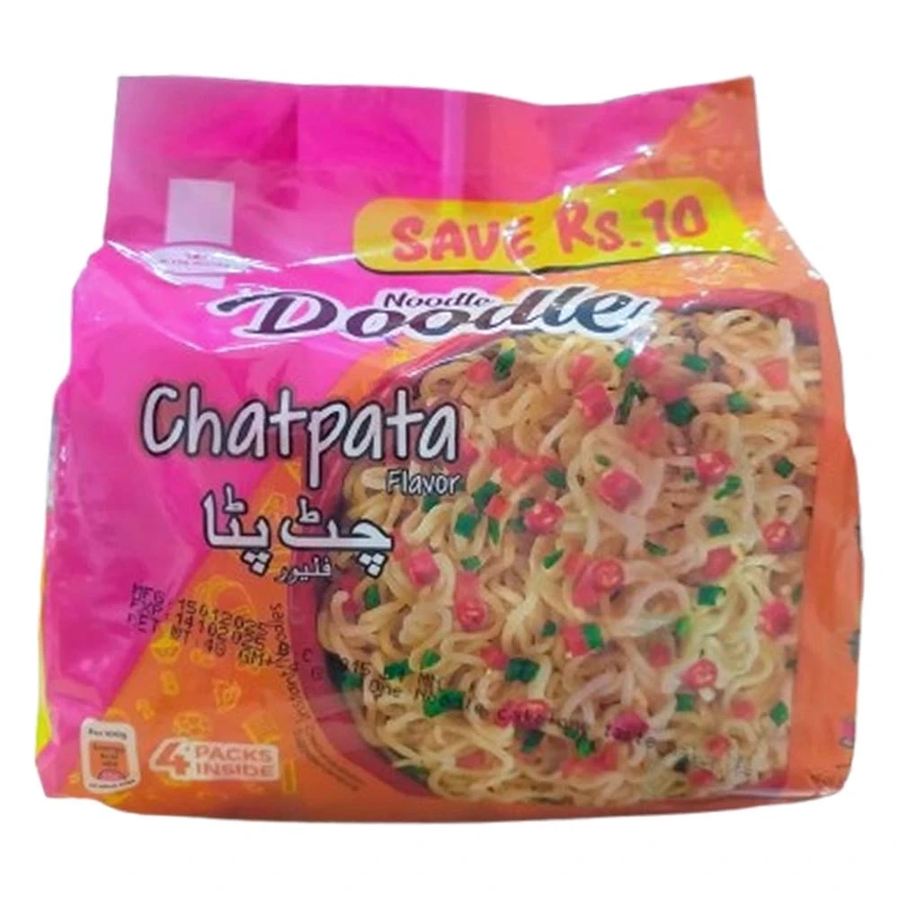 Kolson Noodle Doodle Instant Noodles Chatpata 48gm 4 Packs