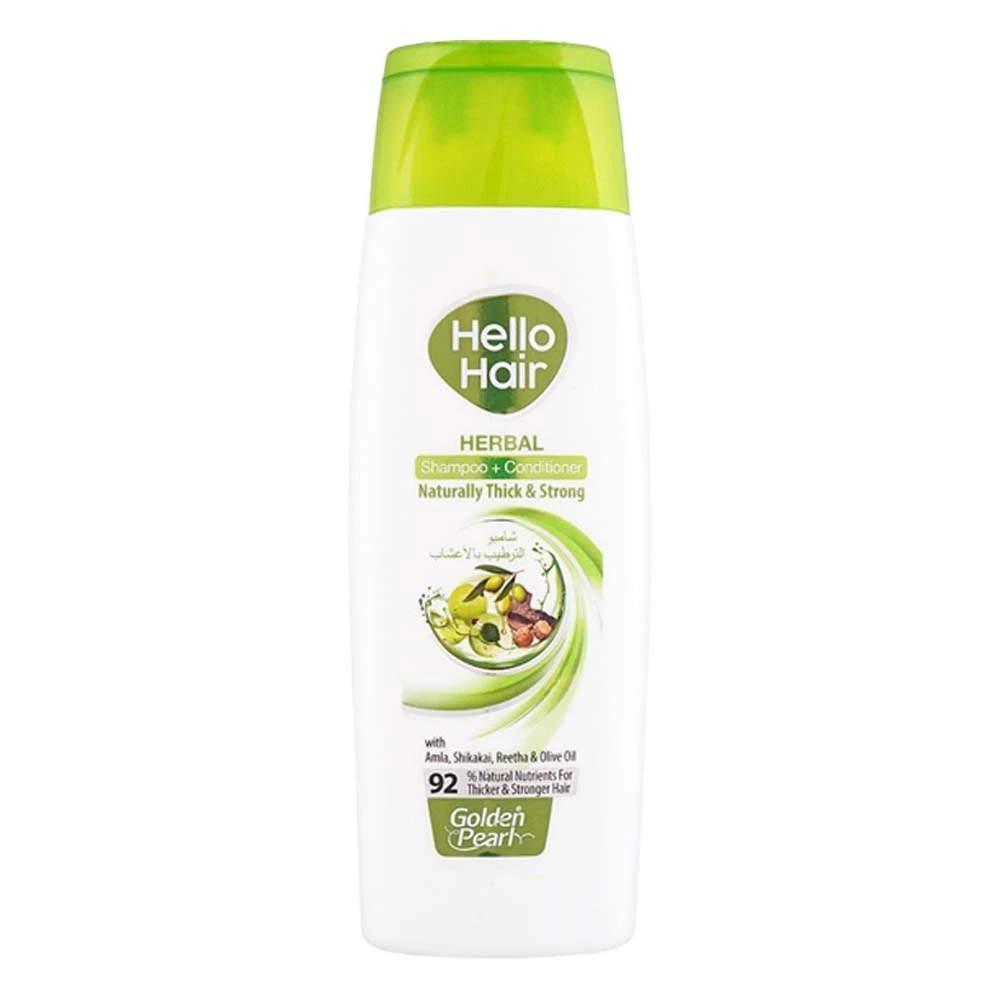Golden Pearl Hello Hair Naturally Thick & Strong Herbal Shampoo 360ml