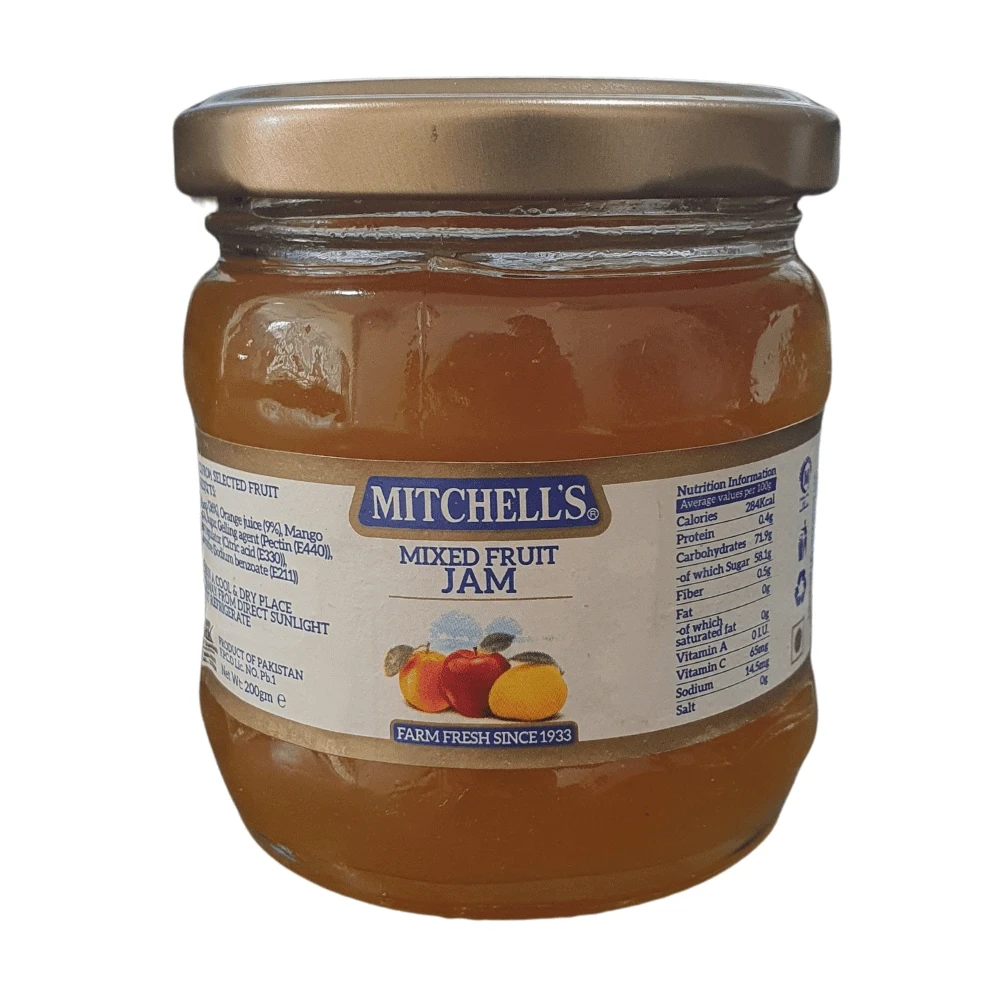 Mitchells Mixed Fruit Jam 200gm