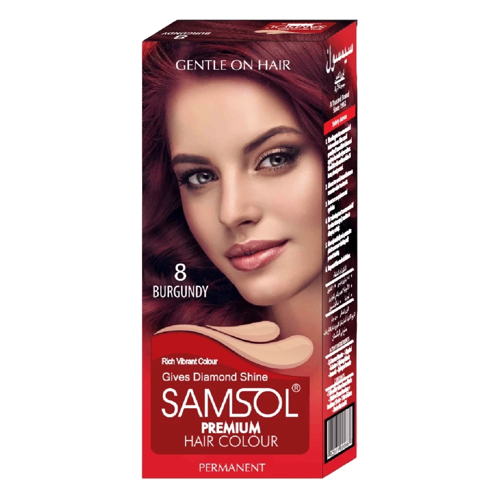 Samsol Hair Colour 8 Burgundy 50ml