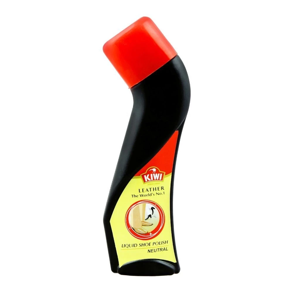 Kiwi Liquid Shoe Polish Leather Neutral 75ml
