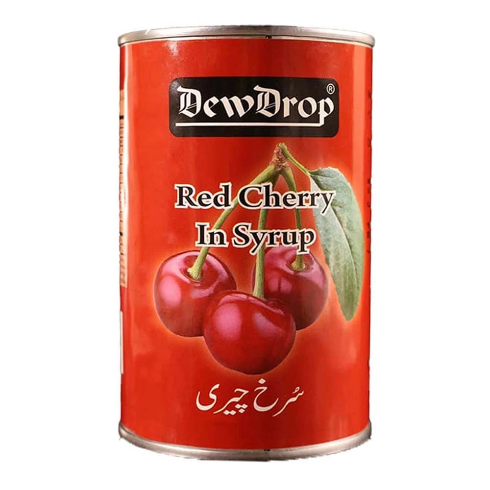 Dew Drop Red Cherry in Syrup 350gm