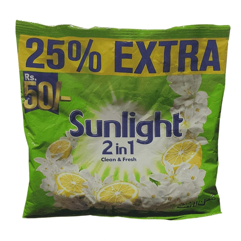 Sunlight 2 in 1 Clean And Fresh Washing Powder 185gm