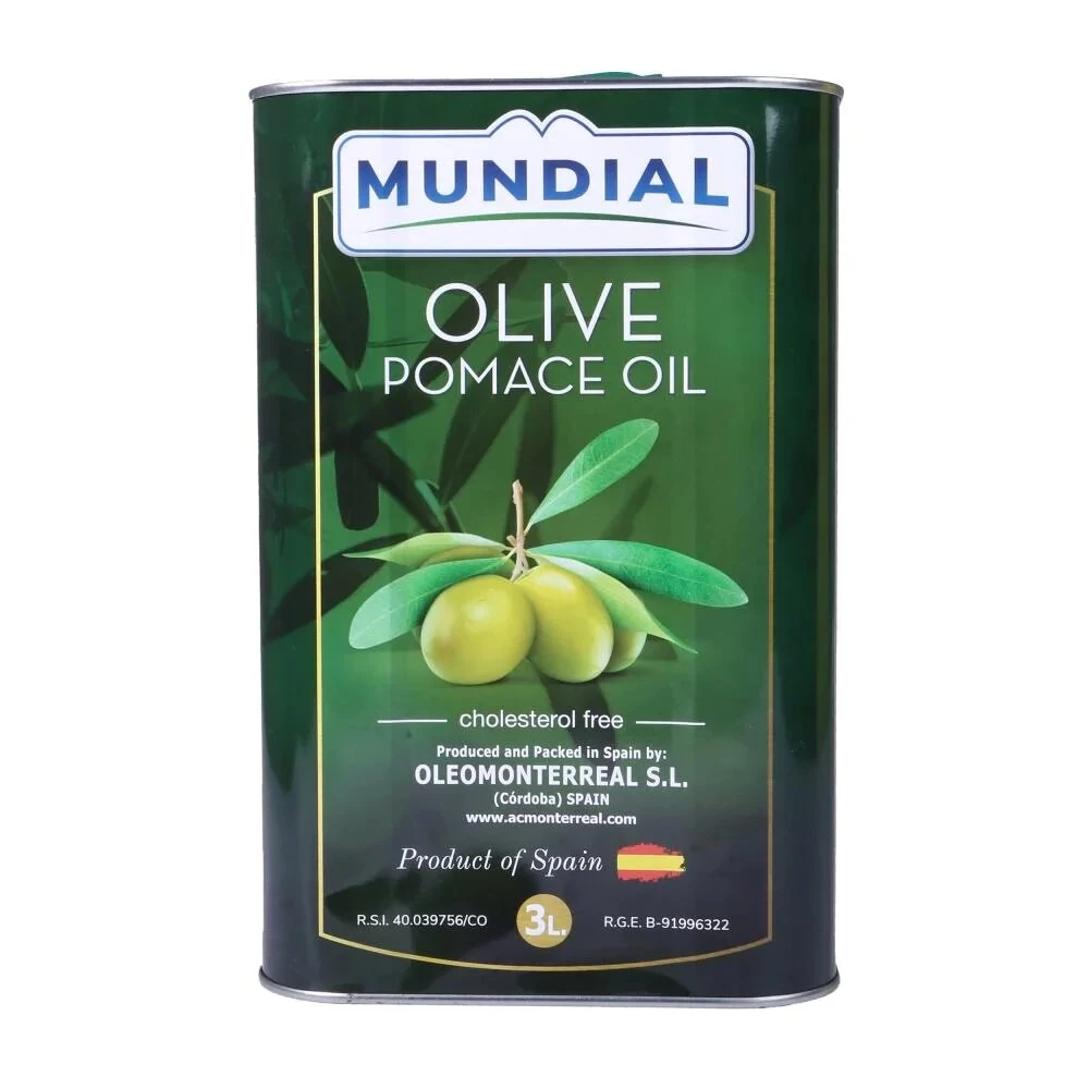Mundial Olive Pomace Oil Tin 3Ltr
