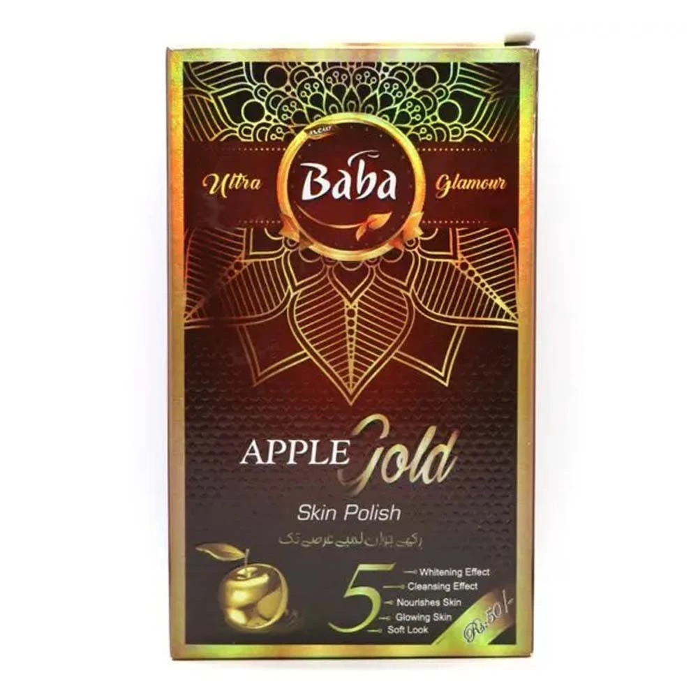 Baba Apple Gold Skin Polish 200ml Bottle Pack