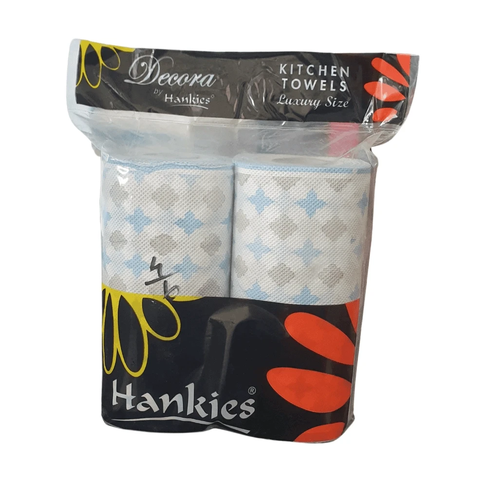 Hankies Decora  Tissue Kitchen Towel Roll 2-Rolls