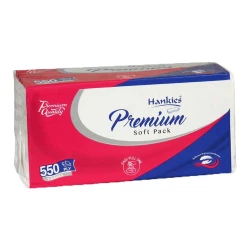 Hankies Premium Soft Pack Tissues 550 Tissues
