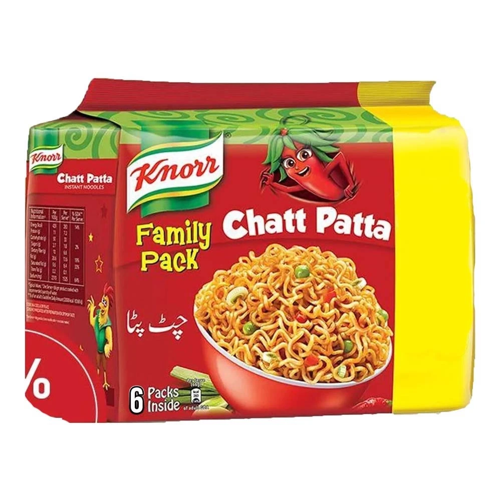 Knorr Instant Noodles Family Pack Chatt Patta (50gmX6 Packs)
